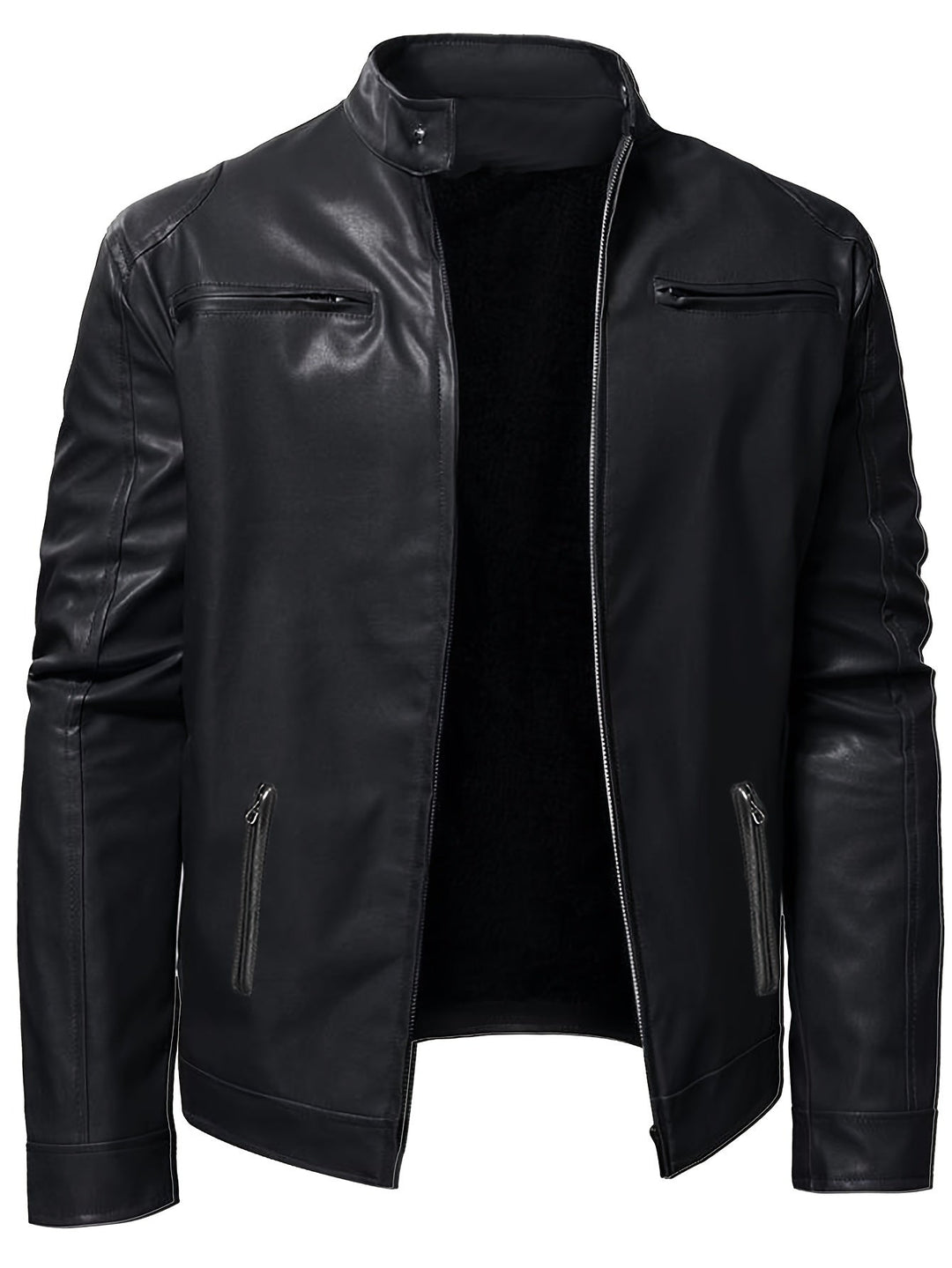 Lässige Lederjacke