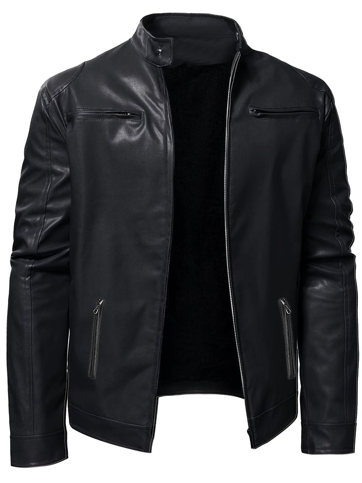 Lässige Lederjacke