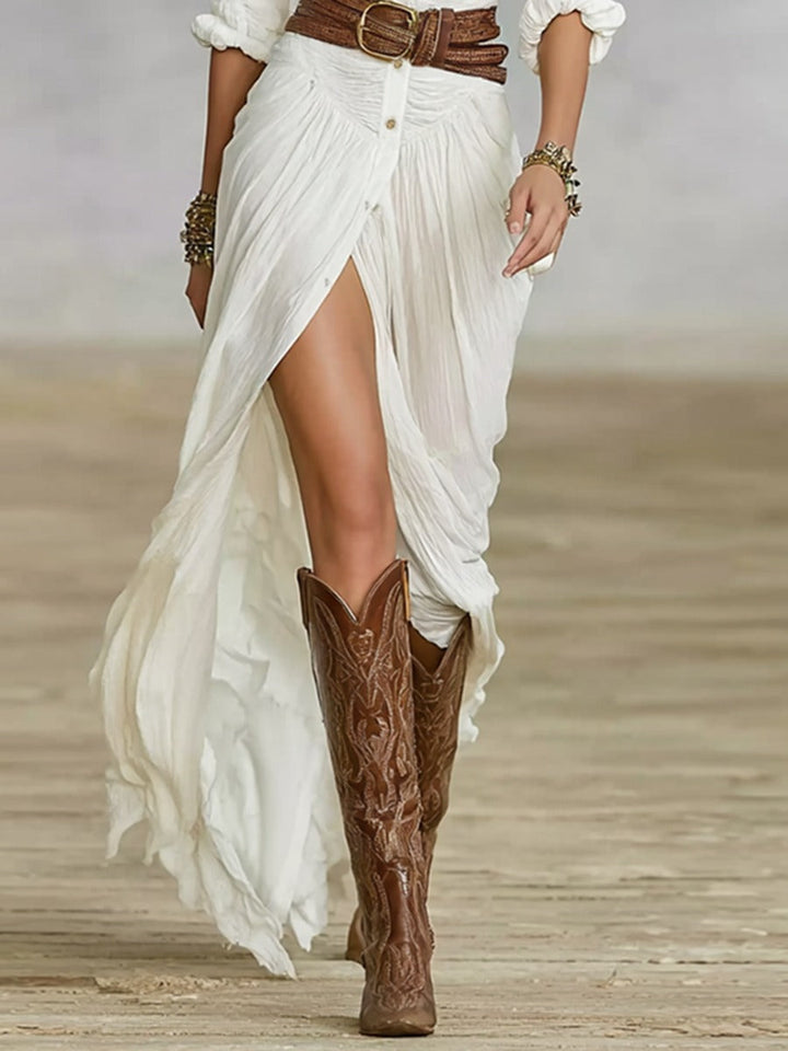 Soléane - Elegantes Plissee-Kleid