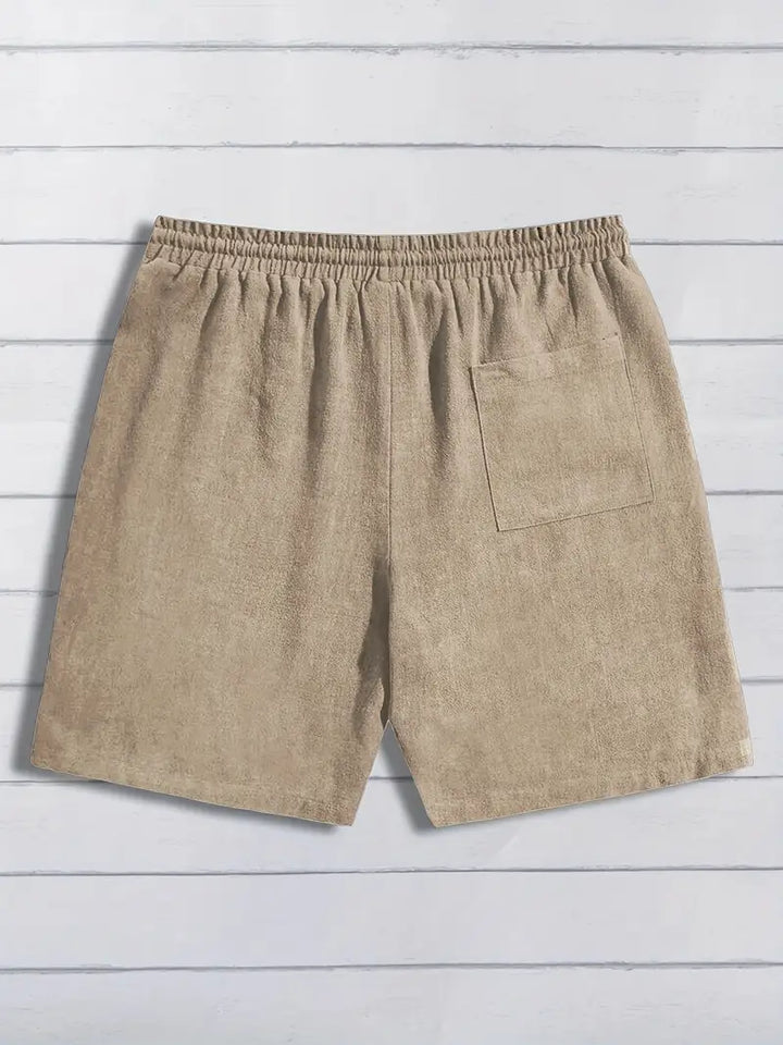 Lässige Leinen Kurze Hose