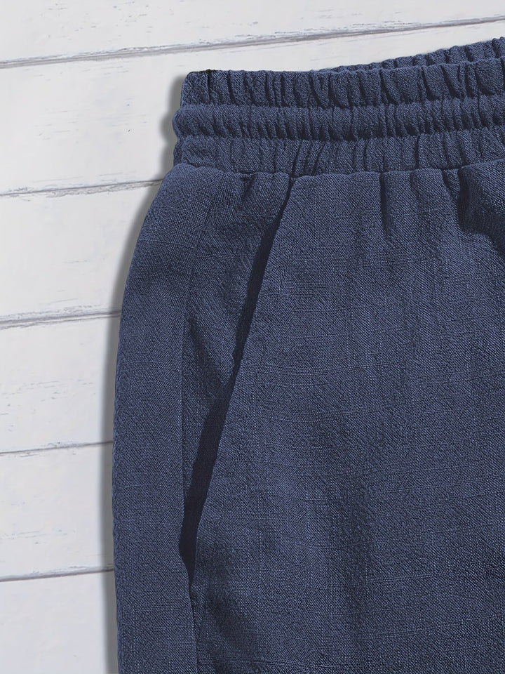 Lässige Leinen Kurze Hose