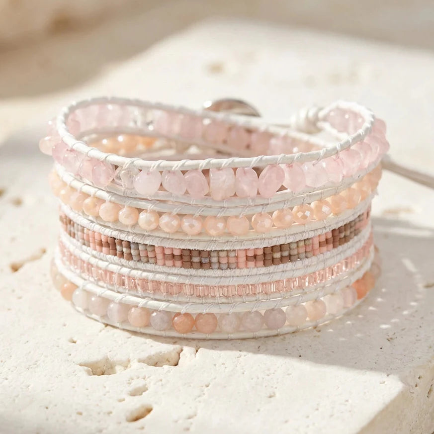 Serene Rose Quartz Bracelet - Rose Quartz