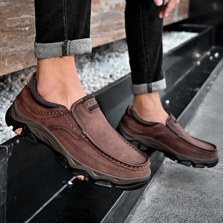 Elegante Leder Slip-On Schuhe