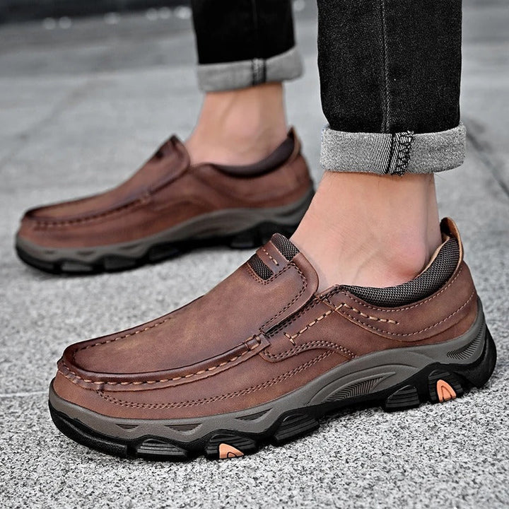 Elegante Leder Slip-On Schuhe
