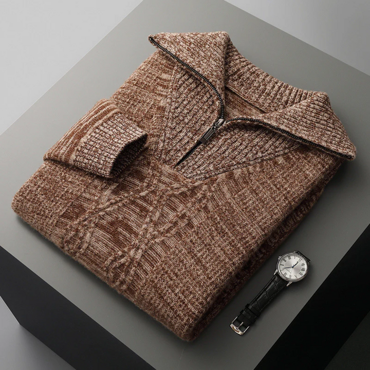 Taranto Merino Wolle Zip Pullover