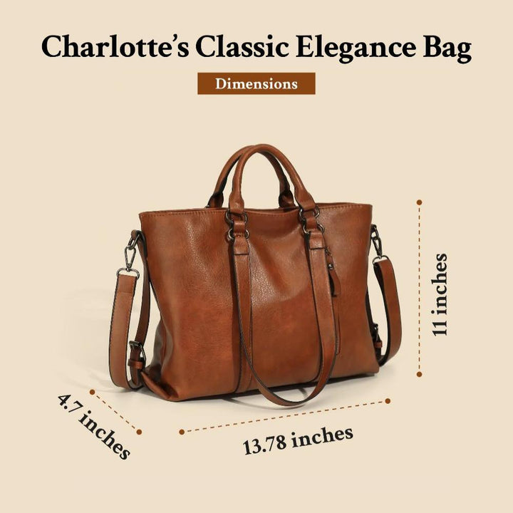 Charlottes Klassische Eleganz | Vintage Tote Bag