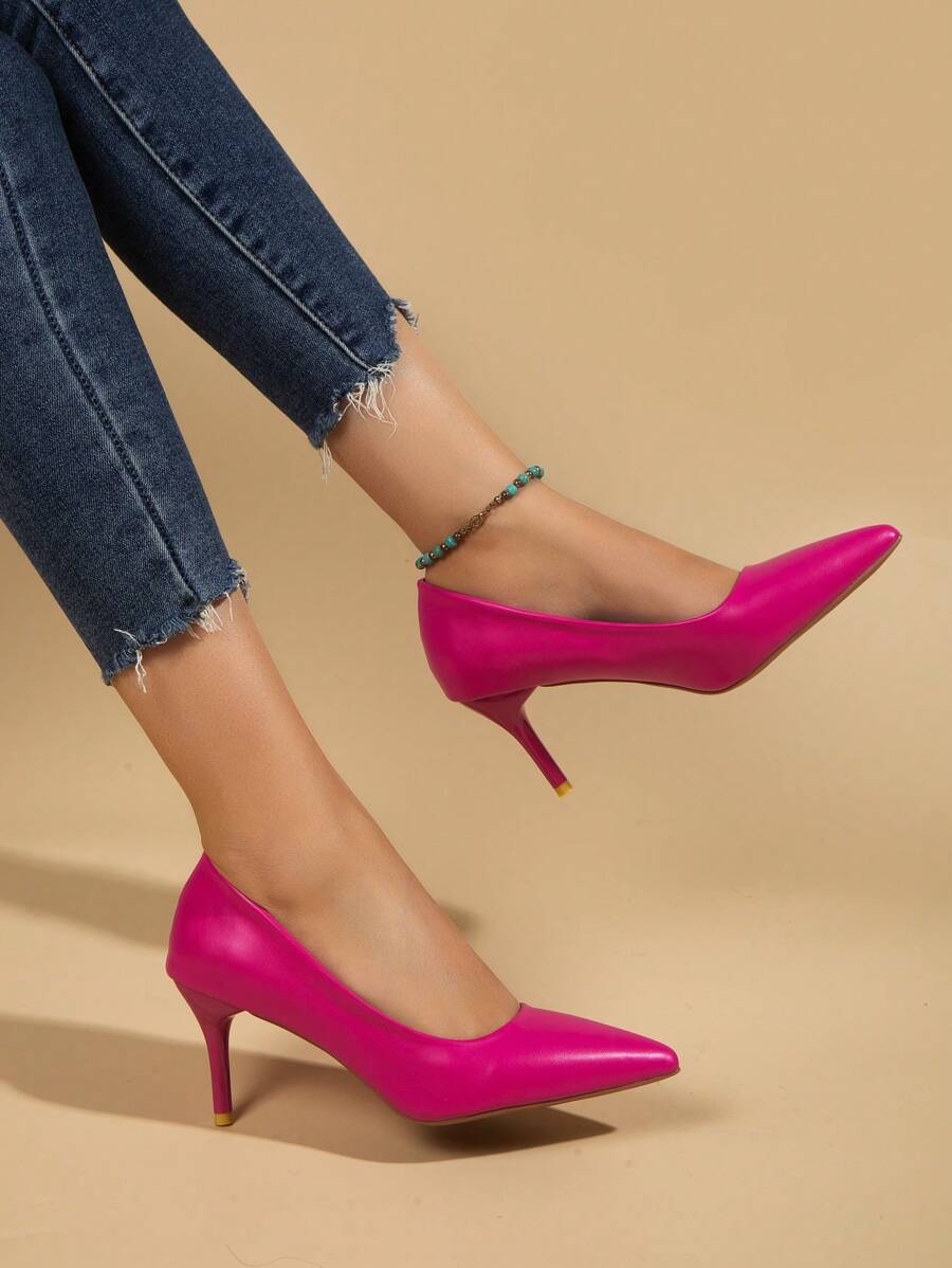 Camila – Zweifarbige Schnalle Slingbacks