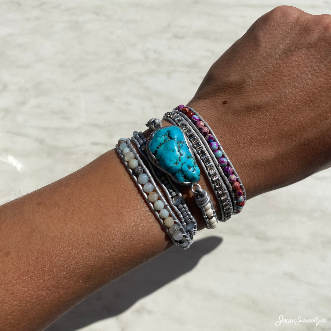 Vegan Healing Turquoise Bracelet - Turquoise