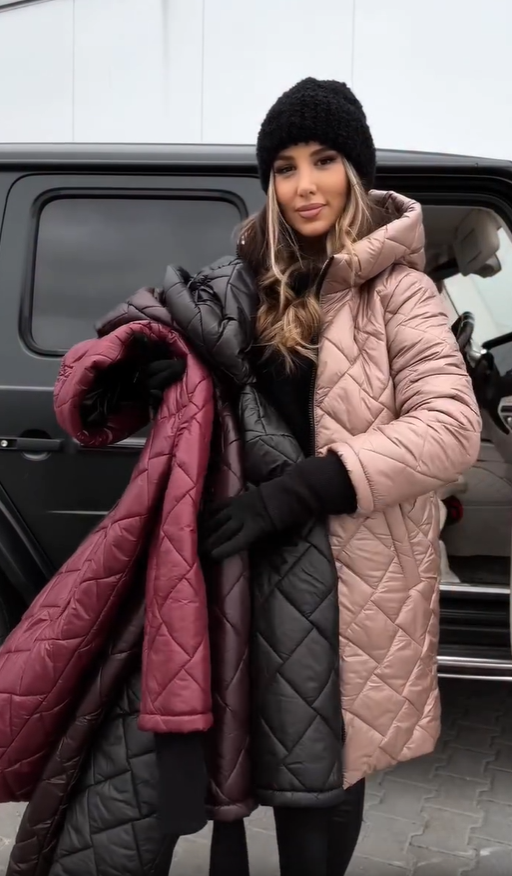 Bogna | Elegante gesteppte Daunenjacke mit Kapuze