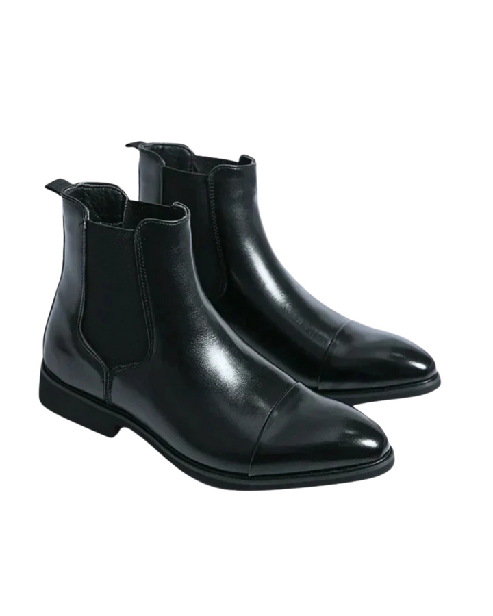 Premium Leder Chelsea Stiefel
