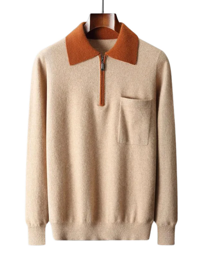 Castelle Kaschmir Zip-Up Polo