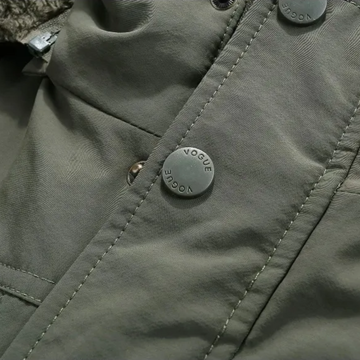 Elegante gesteppte Winterjacke