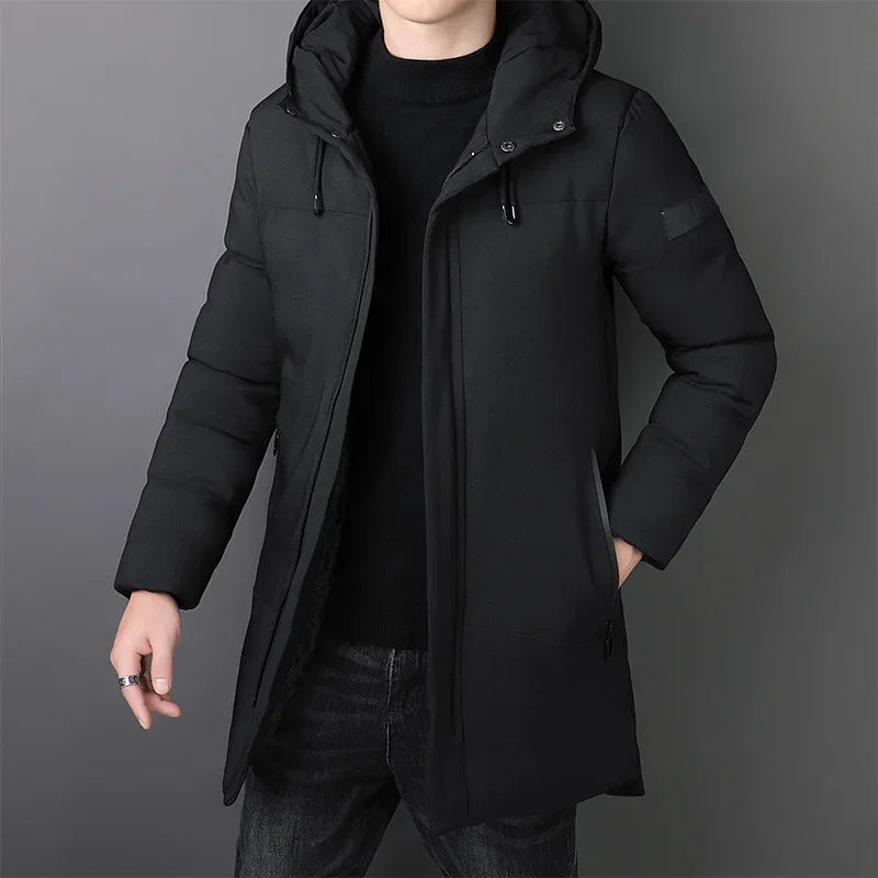Eleganter langer Herrenmantel
