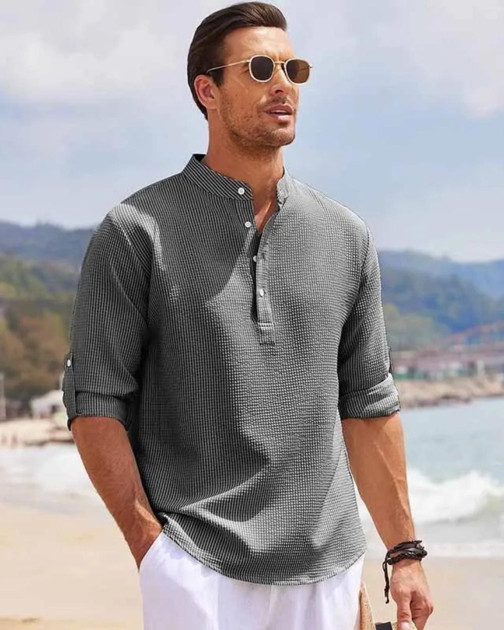 Poloshirt mit langen Ärmeln