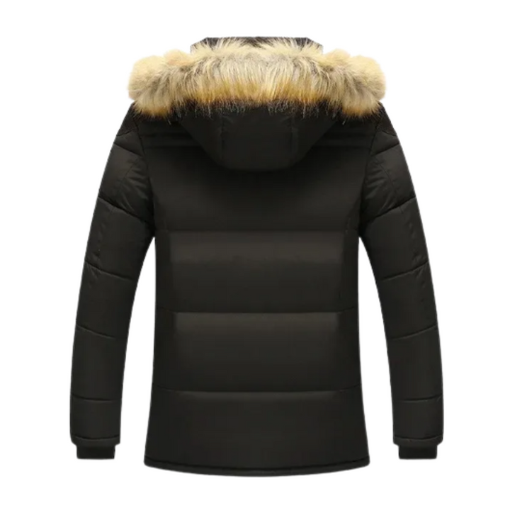 Elegante gepolsterte Fleece-Winterjacke