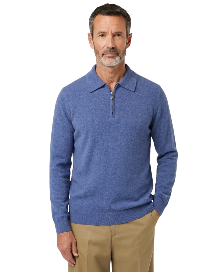 Eleganter Kaschmir-Polo-Pullover