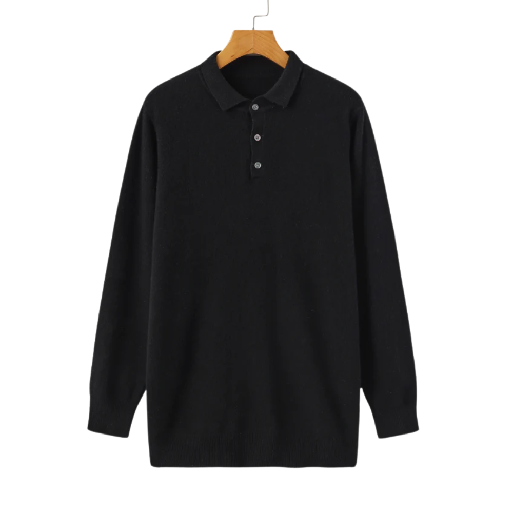 100% Kaschmir Poloshirt