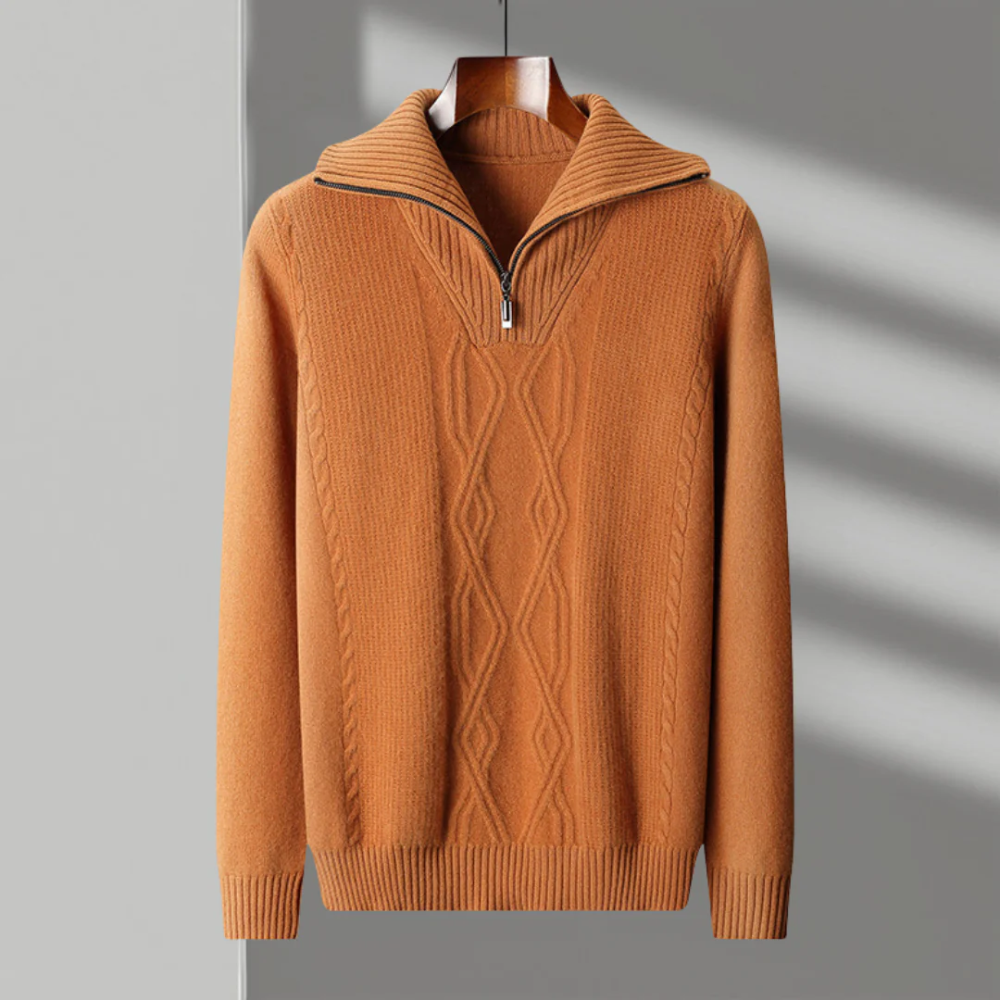 Taranto Merino Wolle Zip Pullover