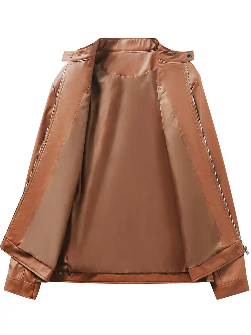 Lässige Lederjacke