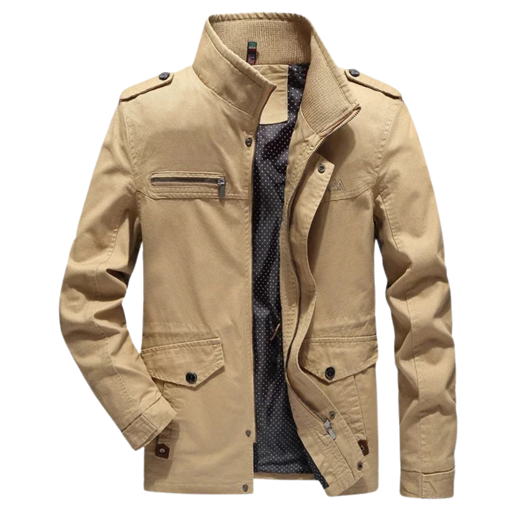 Elegante Baumwoll Cargo Jacke