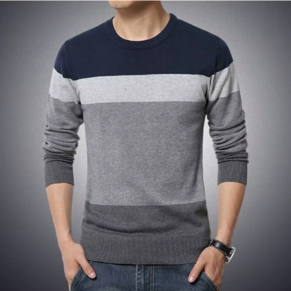 Lässiger Baumwollpullover für Herren