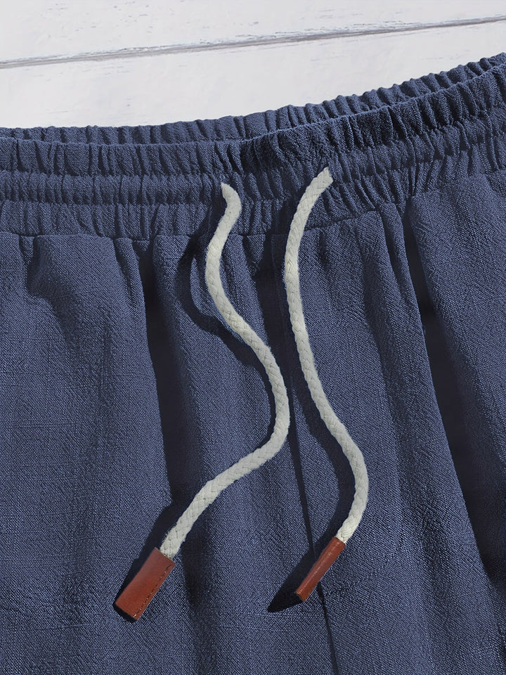 Lässige Leinen Kurze Hose