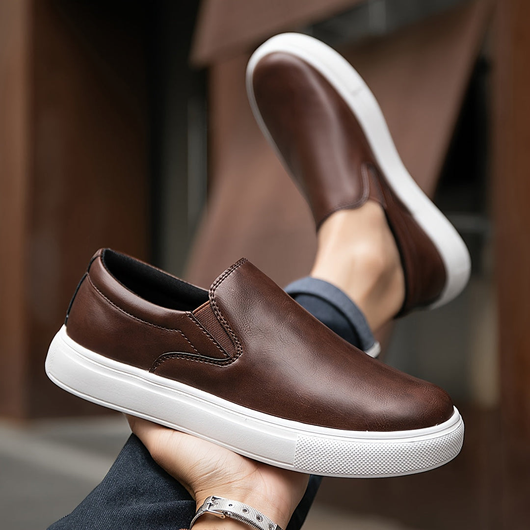 Lässige Leder Slipper