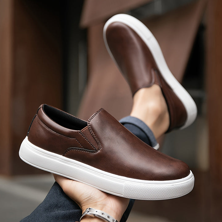 Lässige Leder Slipper