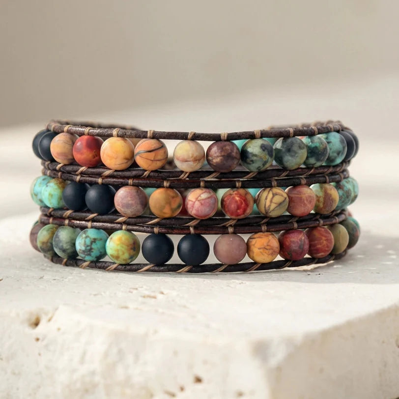 Stress Relieving Jasper Bracelet - Jasper
