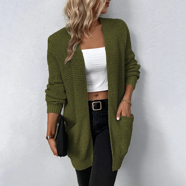 Nancy | Lässiger Strick-Cardigan mit Taschen