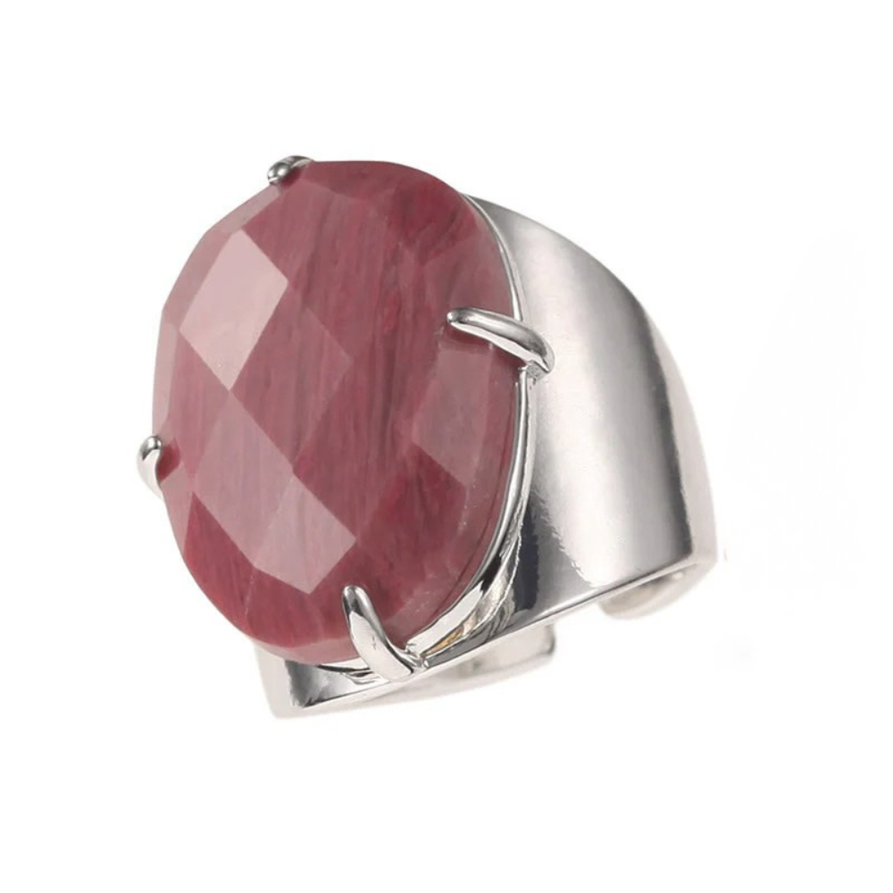 Rhodonite Positivity Ring - Rhodonite