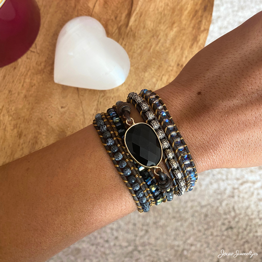 Black Beauty Onyx Bracelet - Onyx