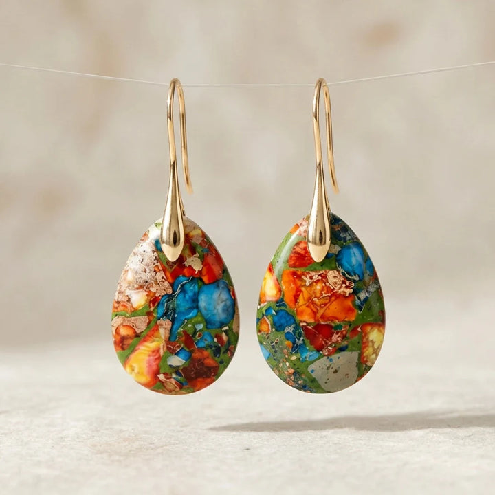 Imperial Jasper Earrings - Imperial Jasper