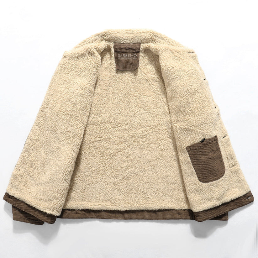 Lässige Fleecegefütterte Jacke