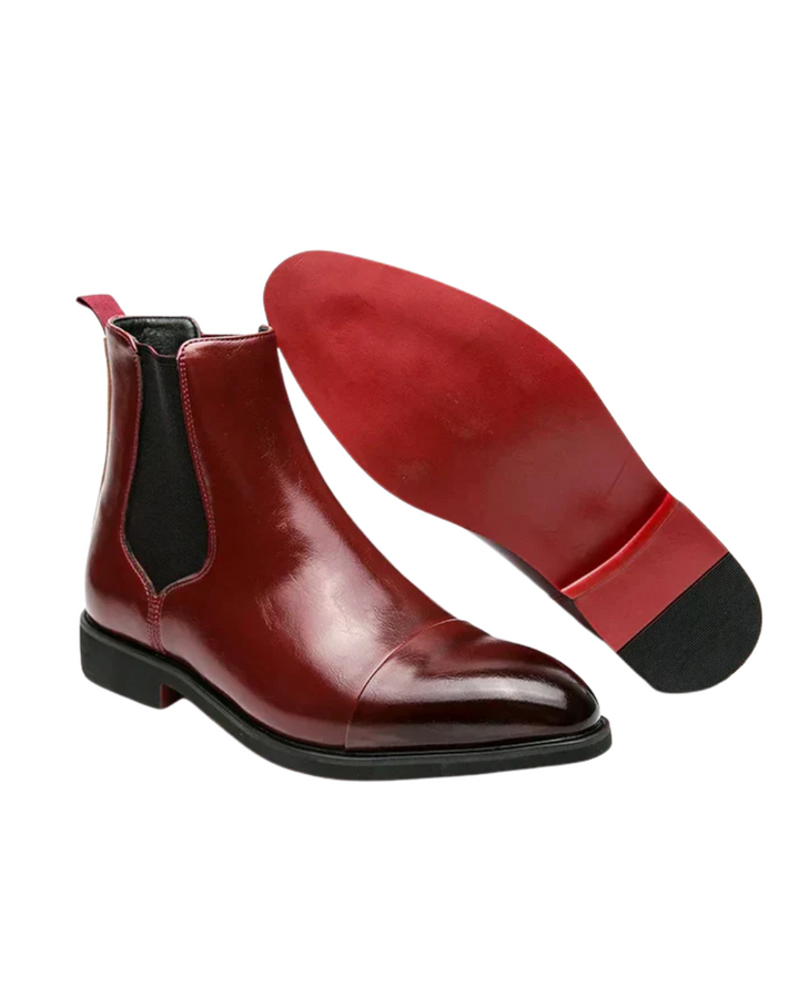 Premium Leder Chelsea Stiefel