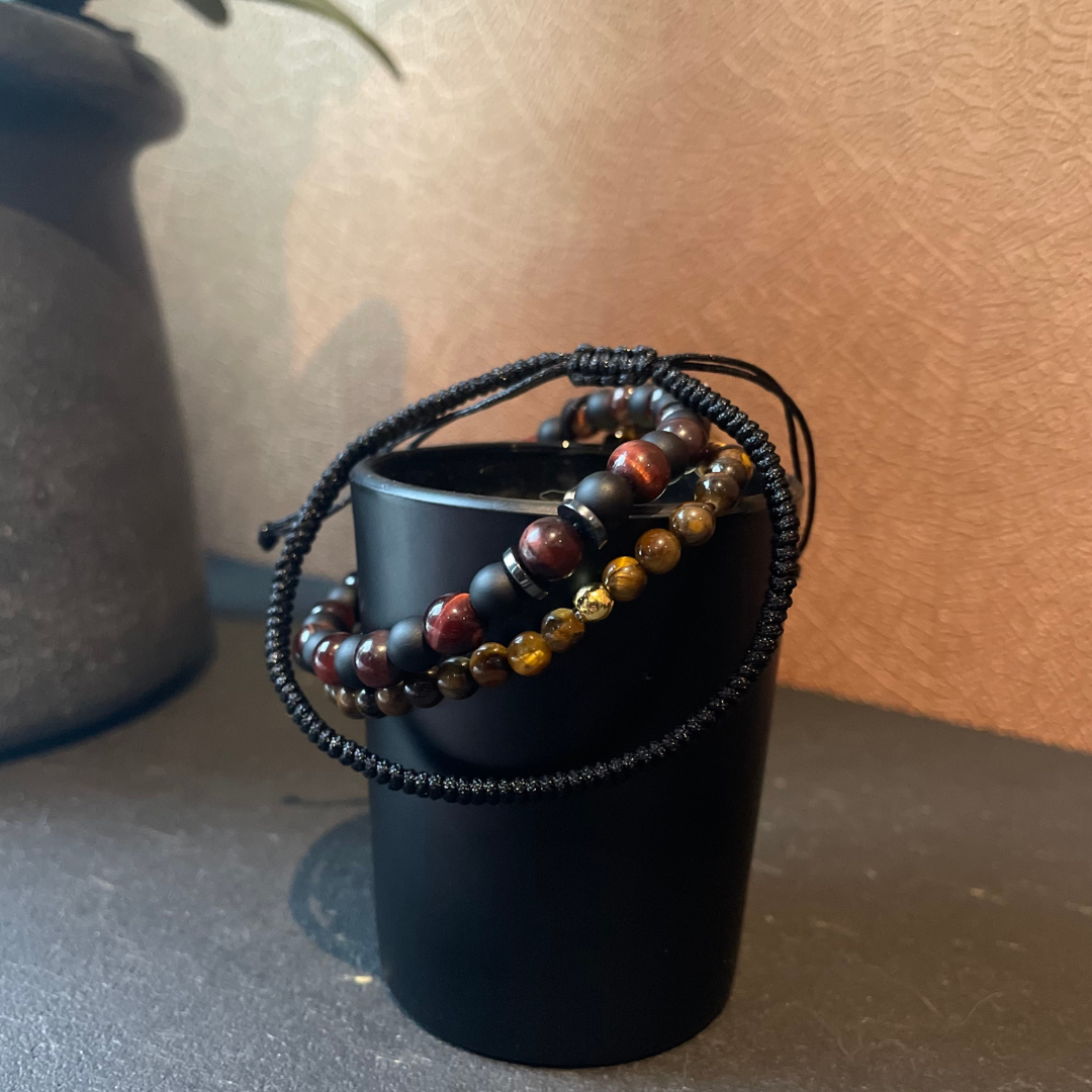 Tiger’s eye Fortune Bracelet Stack - Tiger's Eye
