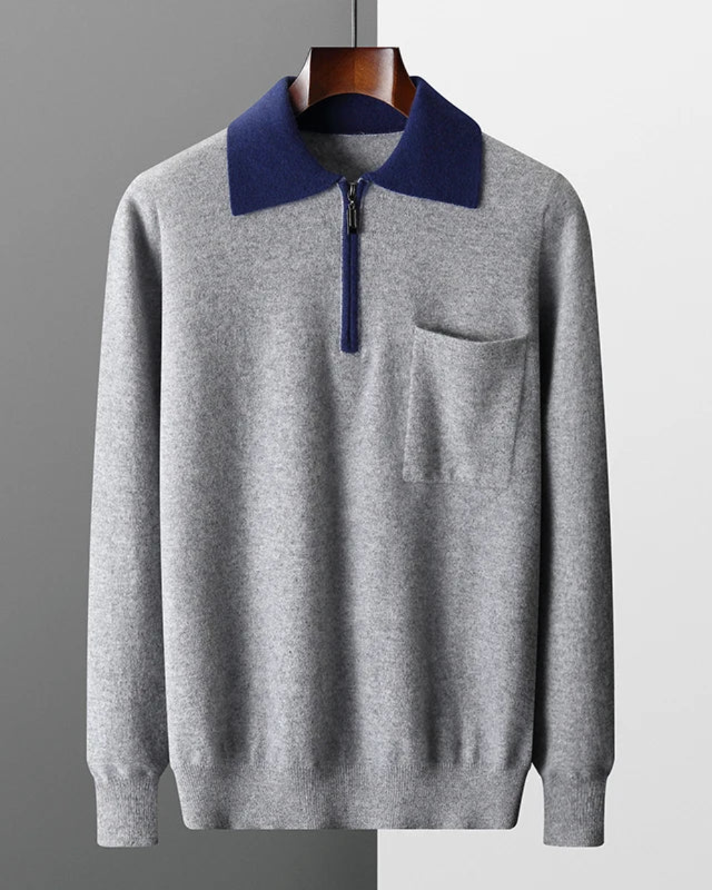 Castelle Kaschmir Zip-Up Polo