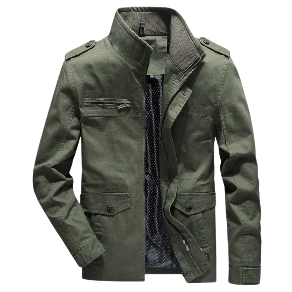 Elegante Baumwoll Cargo Jacke