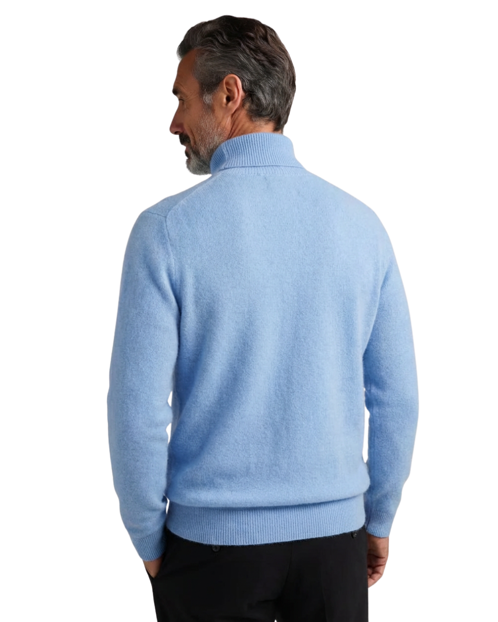 Eleganter Wollrollkragenpullover