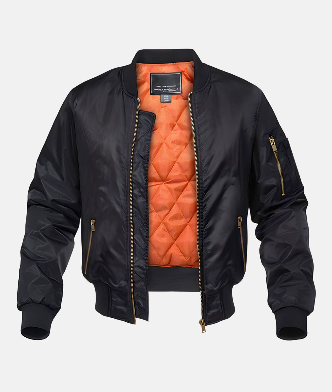 Elegante wattierte Bomberjacke