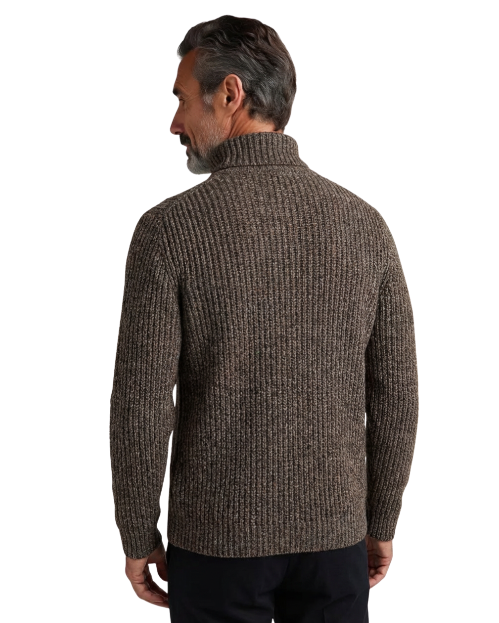 Eleganter gestrickter Rollkragenpullover
