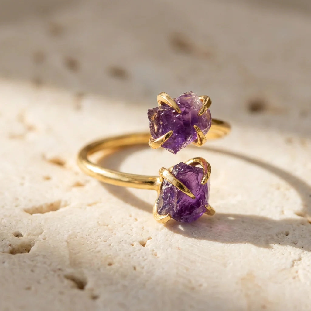 Amethyst Clarity Ring - Amethyst