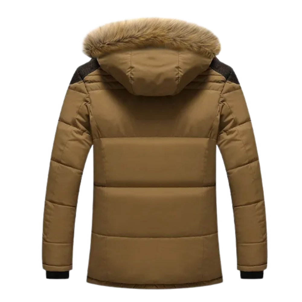 Elegante gepolsterte Fleece-Winterjacke