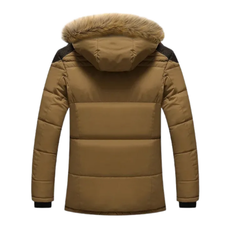 Elegante gepolsterte Fleece-Winterjacke