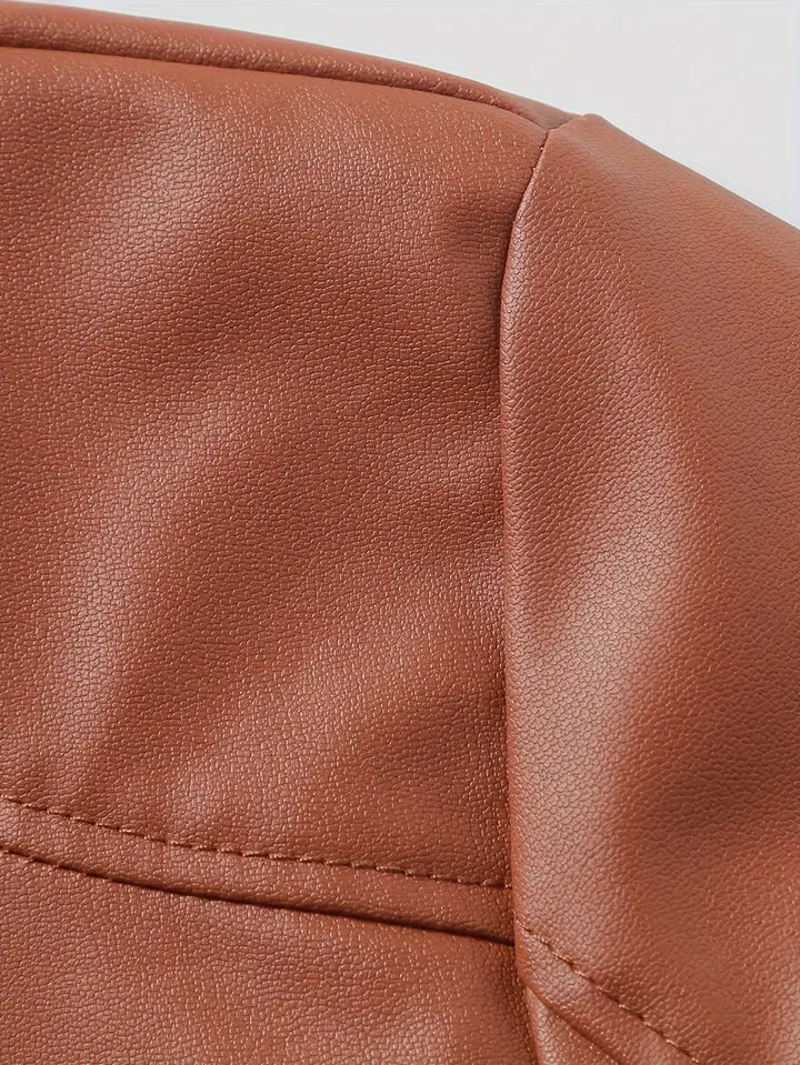Lässige Lederjacke