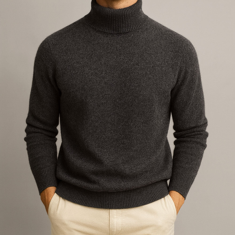 Eleganter Herren Rollkragenpullover