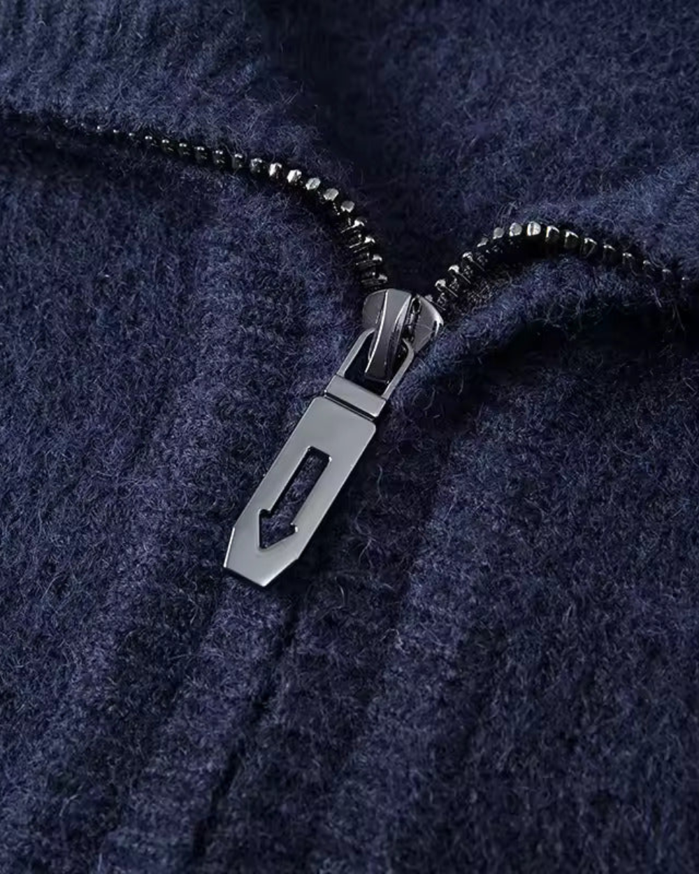 Gstaad Kaschmir Pullover mit Viertelreißverschluss