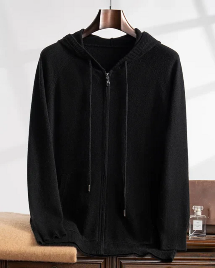 Courchevel Kaschmir-Weste mit Kapuze