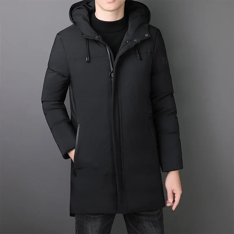 Eleganter langer Herrenmantel