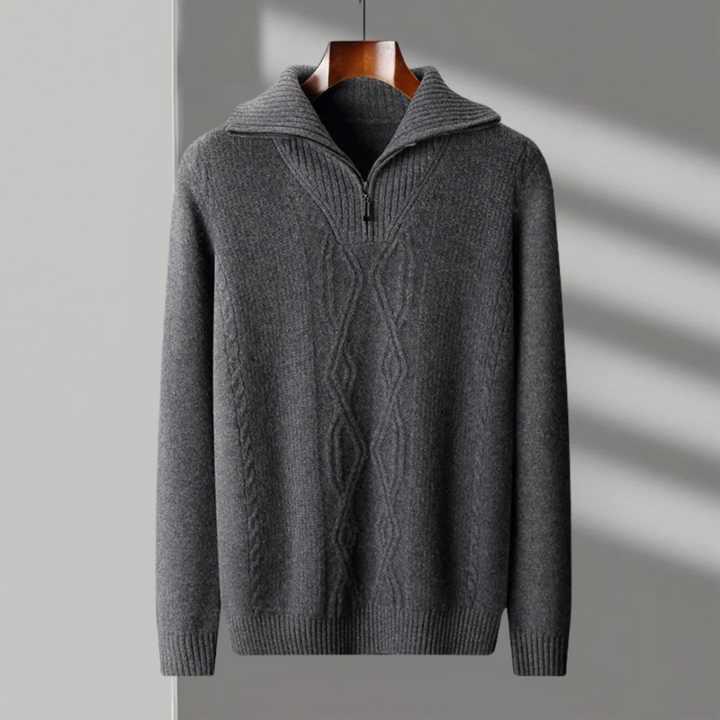 Taranto Merino Wolle Zip Pullover